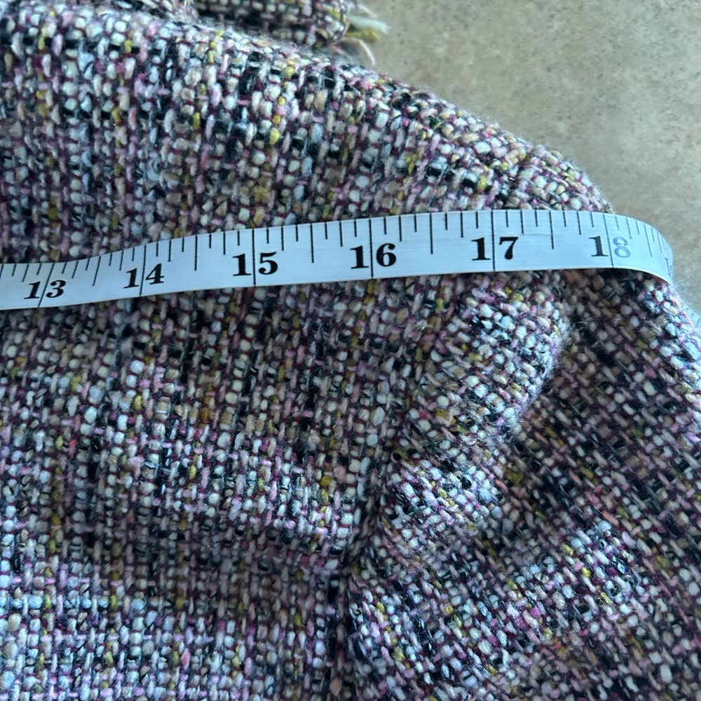Vintage Casual Corner Plum/Pink Tweed Blazer - Picture 11 of 12